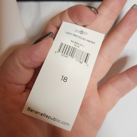 NWT Banana Republic White Single Button Blazer Womens Plus Size 18 - Picture 2 of 15